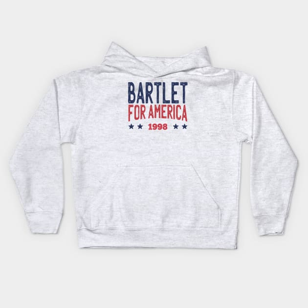 West Wing Bartlet For America 1998 Kids Hoodie by Mollie